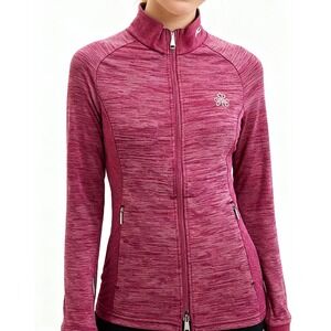 KJUS Women's Lara Tech Wool Jacket Full Zip Athletic Pink Heathered